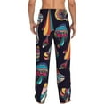 thumbnail image 3 of Balery Men'S Mushroom Doodle Pants,Sleepwear Pants,Pajama Pants,Pj Bottoms Drawstring And Pockets-Small, 3 of 9