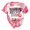 thumbnail image 5 of T-shirt Décontracté pour Femmes Imprimé à Manches Courtes Col Rond, 5 of 5