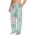 thumbnail image 2 of Xecao Vintage Floral Men's Straight Lounge Pajama Pants: The Ultimate in Comfortable Sleepwear, 2 of 9