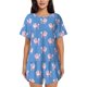 thumbnail image 1 of Fotbe Cute Poodle Dog Conjunto de Pijama Estampado para Mujer, 2 Piezas, Ropa de Dormir con Camiseta de Manga Corta y Shorts Suaves-4X-Large, 1 of 6
