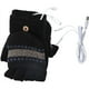 thumbnail image 1 of Guantes calefactables USB, manoplas calefactables de invierno, guantes calefactables de media mano con calefacción por USB, guantes de esquí para estudiantes y mujeres, guantes cálidos, 1 of 1