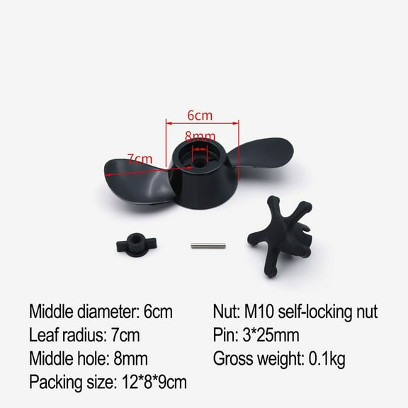 1pcs Marine Boat Accessory Outboard Engine Propellers Electric Trolling Motor Parts For SUNELEXE For Savylor For AQUA For Marina