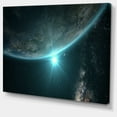 thumbnail image 2 of Designart 'Sunrise in Earth from Space ' Contemporary Landscape Canvas Art, 2 of 3