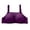 Purple, variant on CFLVAEK Women's Plus Size Bras No Underwire Full Coverage Bra Breathable Push Up Bralette Comfy Adujustable Everyday Bras Black L