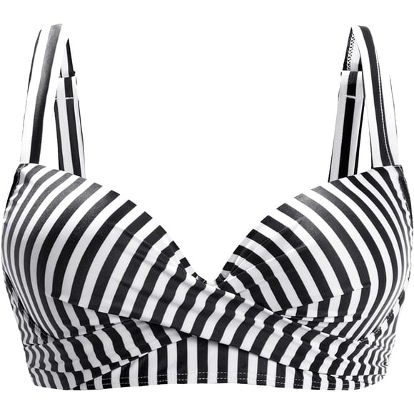 Aqua Eve Haut de Bikini à Armatures pour Femmes - Haut de Maillot de Bain Rehausseur Soutien-Gorge Rembourré Maillot de Bain 2025 Torsadé devant