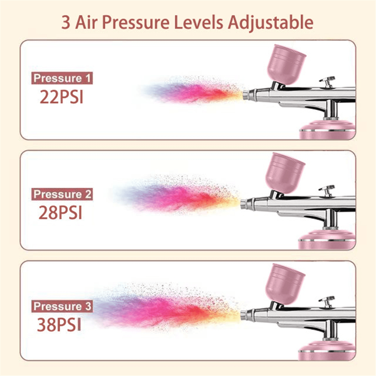 Digital Air Brush with Compressor Portable Air Brush Crafts Air Brush Art Painting Compressor Airbrush Pen Airbr Black
