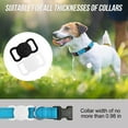 thumbnail image 4 of Taglory Airtag Dog Collar Holder, 2 Pcs Silicone Waterproof Air Tag Cases, Black & White, 4 of 7