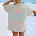 thumbnail image 6 of Puliio T Shirt Beach Oversized Graphic Tees For Women Vintage Baggy Shirts Summer Cotton Vacation Tops, 6 of 6