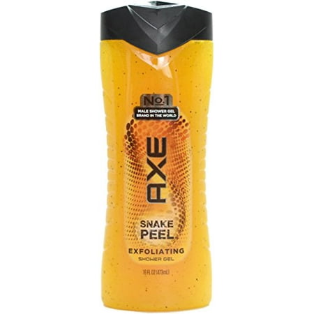 AXE Exfoliating Body Wash for Men, Snake Peel, 16