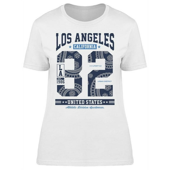 Los Angeles California, 32 T-Shirt Women -Image by Shutterstock, Female XX-Large