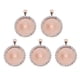 thumbnail image 5 of Guardurnaity 1 bolsa de bandejas colgantes de diamantes de imitación de estilo elegante apariencia atractiva no es fácil de desvanecer accesorios Oro rosa 25MM 2Conjunto, 5 of 6