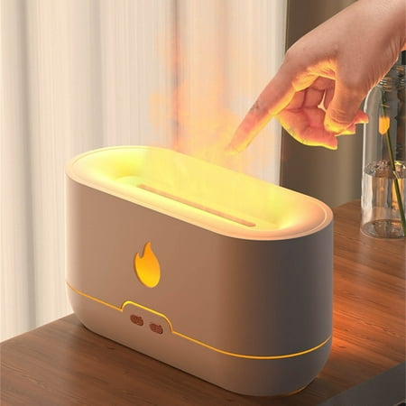 

SUWHWEA Black and Friday Deals 2022! Flame Humidifier Aroma Diffuser Dual-use Home Office Gift Colorful Light on Clearance