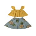 thumbnail image 1 of Nouveau-né Bébé Fille Floral Tops Robe Shorts Jupe Vêtements Tenues, 1 of 5