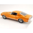 thumbnail image 5 of 1968 Shelby GT500 KR Orange Metallic with White Stripes Limited Edition to 348 pieces Worldwide 1/18 Diecast Model Car by ACME, 5 of 6