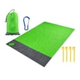thumbnail image 5 of Beach Blanket Lightweight Picnic Blanket for Festival Hiking Sporting Events Green 140cmx200cm, 5 of 8