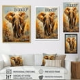 thumbnail image 4 of Designart "Dreamy Symbolism Of Elephant'S Strength II" Animals Elephant Wall Art Living Room, 4 of 7