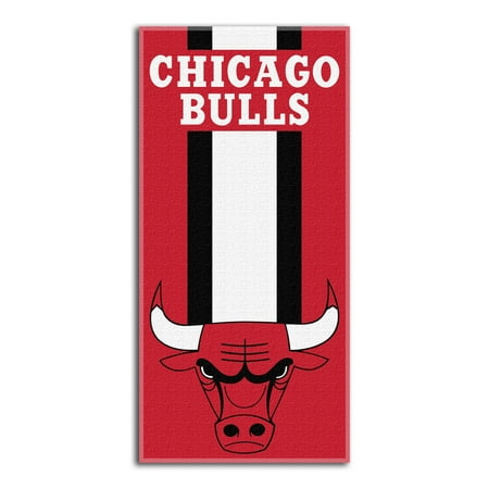 Bulls Official National Basketball Association Zone Read 30x 60 Beach Towel By The Northwest Company