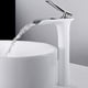 thumbnail image 5 of Grifo de cascada alto para grifo mezclador de baño grifo de lavabo frío y caliente diseño moderno blanco, 5 of 5