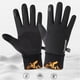 thumbnail image 1 of Guantes térmicos de invierno para hombre, pantalla táctil, guantes impermeables de lana para conducir, correr, esquiar, trabajar, en bicicleta , Negro L Negro L 1, 1 of 8