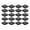 Black Without Adhesive, variant on Riousery 20pcs Heat Sinks Mini Black Aluminum Electronic Component Heatsinks for PC Chips IC Power Supplies Electrical Equipment With Adhesive 0.8 inches / 20 mm