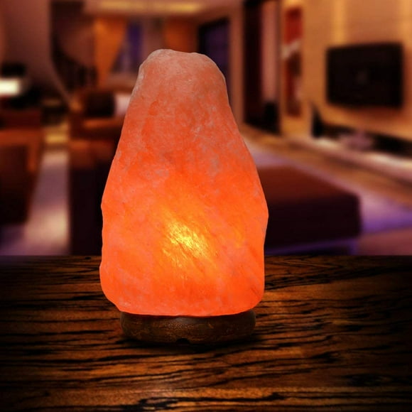 9inches Natural Himalayan Pink Salt Lamp with Dimmer Switch and Extra Bulb, Unique gift Idea by Apex Global