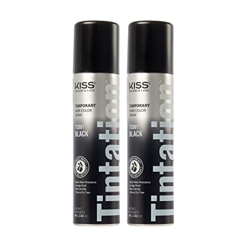 Kiss Root Cover Up Gray Concealer Spray Tintation Temporary Hair Color