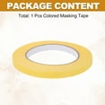 thumbnail image 3 of 3/8" x 54.5 Yard Colorful Masking Tape Crepe Paper Masking Tape, Yellow, 3 of 7