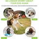 thumbnail image 4 of Pelota para Perros de 5 cm, Pelota de Goma para Perros, Pelota para Perros indestructible, Juguete de Goma Dura para Masticar, Limpiar los Dientes, Jugar, Entrenar (2 Puntos de Doble Color) oso de fresa Electrónica, 4 of 5