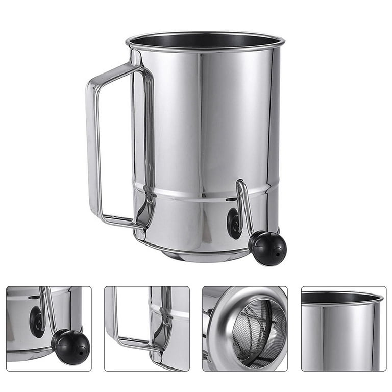 Cheers US Electric Flour Sifter, Battery Operated Handheld Flour Sieve  Strainer Kitchen Utensil Cooking Baking Pastry Tools for Almond Flour  Powdered Sugar Cocoa Cake Seasoning Powder 