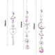 thumbnail image 2 of Metal Rainbow Collection Hang Hexagon Star Crystal Prisms Wind Chimes (D) JShteea Libre de BPA, 2 of 8