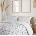 thumbnail image 6 of Ambesonne Pastel Duvet Cover Sets, Cosmetic Sketches and Hearts, 2-King, Pale Grey and Multicolor, 6 of 7