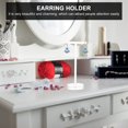 thumbnail image 3 of Weiweiguan 1pc T-shape Earring Storage Rack Acrylic Earring Display Rack Jewelry Holder, 3 of 7