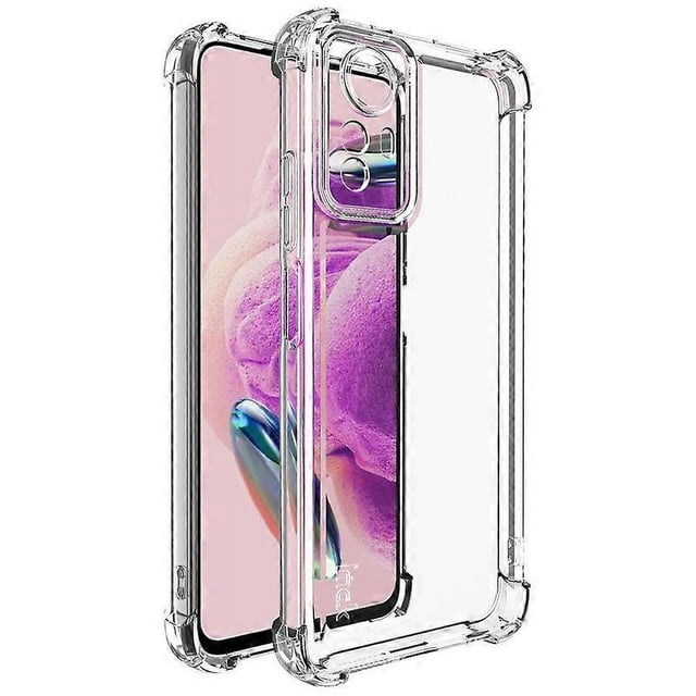 IMAK UX-4 Series For Xiaomi Redmi Note 12S 4G Case Straight Frame Four Corner Shockproof Clear TPU C