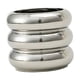 thumbnail image 5 of Maceta de cerámica redonda para flores, regalo de cumpleaños, maceta moderna, jarrón decorativo. Plata, 5 of 9