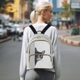 thumbnail image 7 of FORMRS Mini Backpack Purse for Women Quilted Travel Daypack Casual Shoulder Bag, Black Cute Cat, 7 of 7