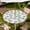 Flamingo Palm, variant on Round Outdoor Tablecloth with Umbrella Hole, Zippered Fitted Waterproof Tablecover with Elastic Edge ,Sizes Available to Fit 36"-65" Diameter Round Tables for Picnic & Party