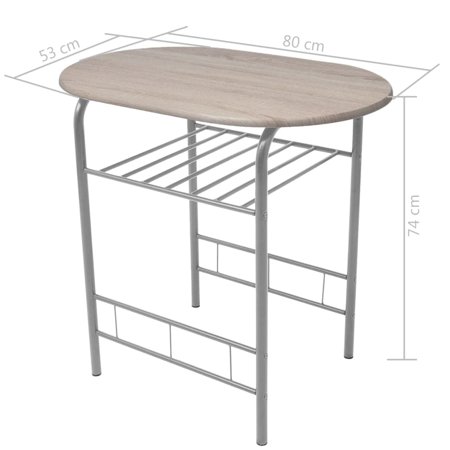 vidaXL 朝食バーセット MDF製家具 家具セット キッチン・ダイニング 家具 Sets 代引不可