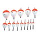 thumbnail image 2 of Sonducket 14 unids/set Kit de corcho de pesca EPS espuma ovalada a la deriva corcho reutilizable pesca boyas suministros al aire libre Pescar, 2 of 6
