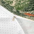 thumbnail image 3 of Castle Fairy Retro Print Fishing Bear Twin Duvet Cover,Snow Pine Mountain Salmon Twin Bedding,Green Cream Red,Reversible,2pcs,No Comforter,1 Duvet Cover and 1 Pillowcase, 3 of 5