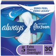 thumbnail image 1 of Always Infinity with FlexFoam Pads, Size 5, Extra Heavy Overnight, with Wings, Unscented30 count, 1 of 21