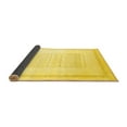 thumbnail image 2 of Ahgly Company Indoor Round Solid Yellow Modern Area Rugs, 4' Round, 2 of 4