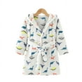 thumbnail image 3 of Godderr 3-8T Girls Boys Hooded Bathrobe,Soft Fleece Bath Towel with Belt Kids Printed Skin-Friendly Cotton Fuzzy Bathrobe Toddler Robe Pajamas Sleepwear, 3 of 5