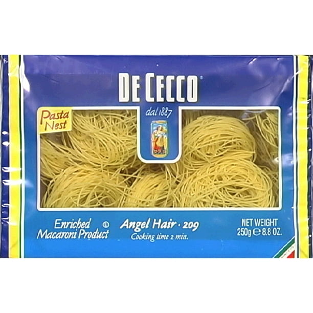 De Cecco No. 209 Angel Hair Nests, 8.8 OZ (Pack of 12)