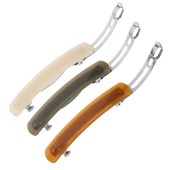 UPOUART 3Pcs Hair Barrettes for Thick Hair Lightweight Spring Snap Clips Assorted Colors