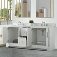 thumbnail image 6 of Vanity Art 72 x 22 x 34 in. Double Sink Bathroom Vanity with Quartz Top & Backsplash, White, 6 of 10