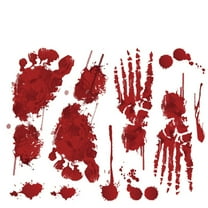 BNNG Halloween Window Cling Sticker, Bloody Handprint for Home Party Supplies Shop Window Glass Display Decoration Scary Halloween Party Indoor/Outdoor Decoration