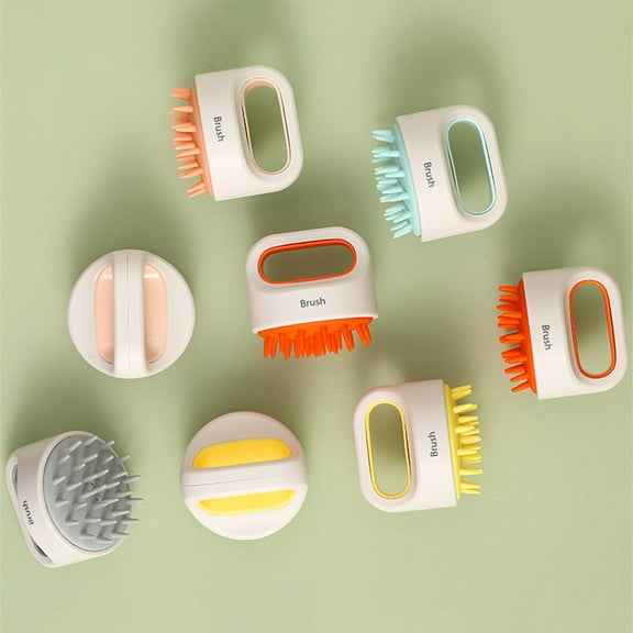 Visland Ergonomic Design Massage Brush Handheld ABS Quick Foaming Scalp Comb for Bathroom