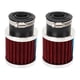 thumbnail image 1 of abrazaderas para filtro de aire de motocicleta, de alto flujo, de cono cónico redondo, para protección del motor de 28 mm.-Boquilla de carburador de 48 mm roja, 1 of 14