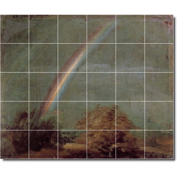 Ceramic Tile Mural-John Constable Landscapes Painting 329. 48" w x 40" h using (30) 8 x 8 ceramic tiles