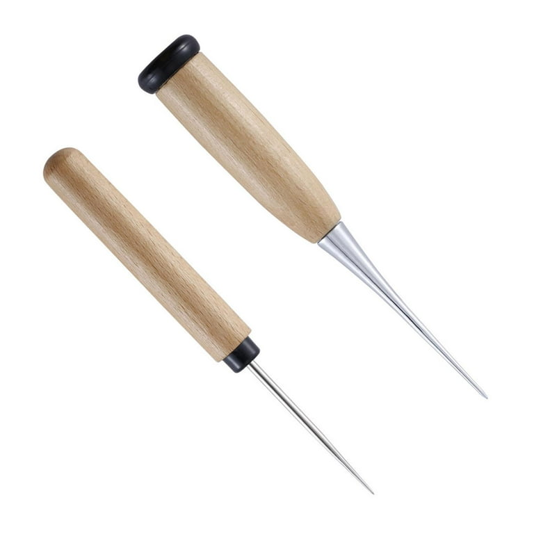2pcs Bookbinding Tool, Sewing Awl Tool, Leather Sewing for Leathercraft Bookbinding and Scrapbooking, Size: 13 cm, Beige